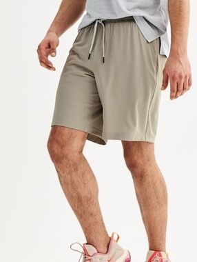 Men's FLX Core Dynamic 9-Inch Stretch Grey Slope 2 In 1 Lined